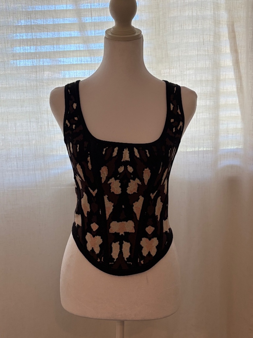 Knit corset top